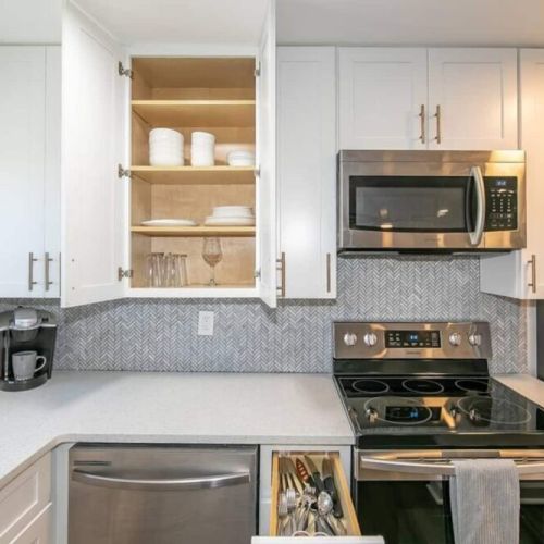 Fully stocked kitchen
