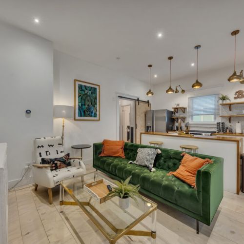 living room- Stylish open concept living area