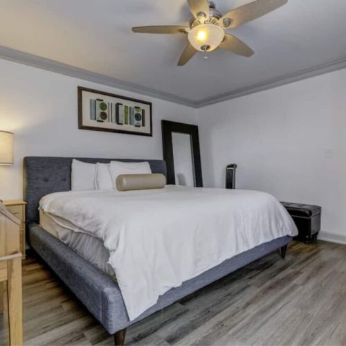 Master bedroom with the fan