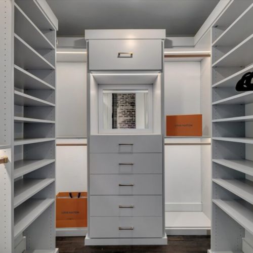 Walk in Master Closet - Custom Lighting