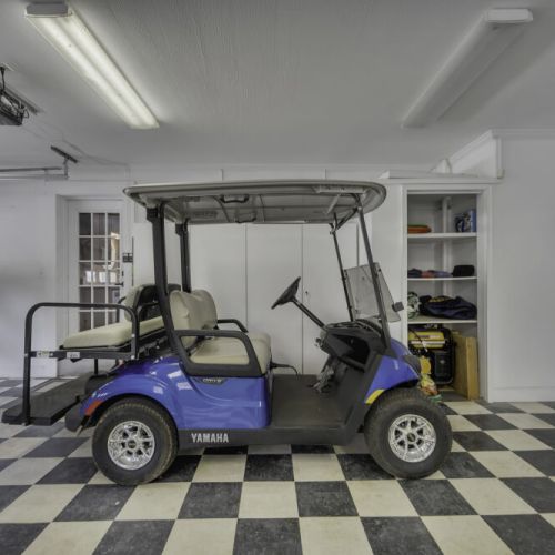 Golf cart included (stored in garage) for easy access around the property