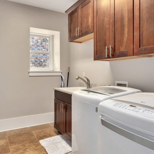 Laundry room on top floor next to bedrooms