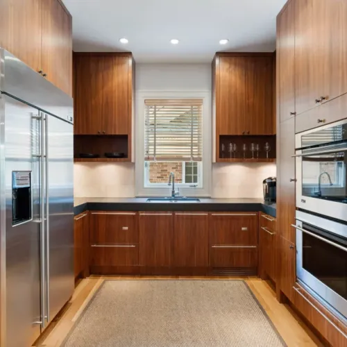 Custom cabinetry w/ ample storage to keep everything organized