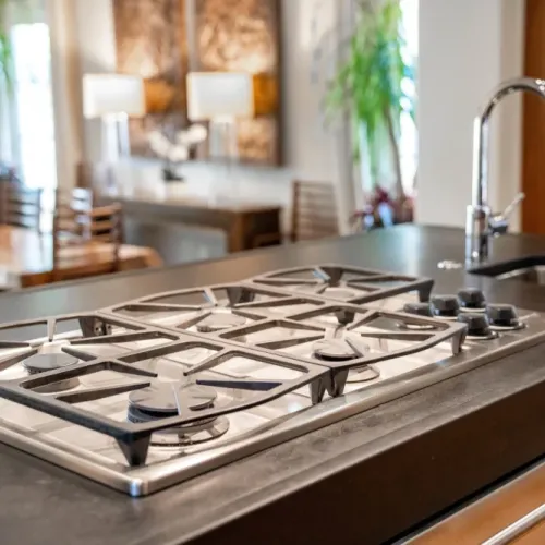 Premium stainless steel appliances for a polished, modern kitchen feel