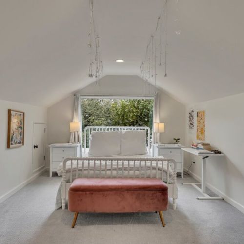 Bedroom 4 - Double Bed - One large window offering cross-light and greenery views