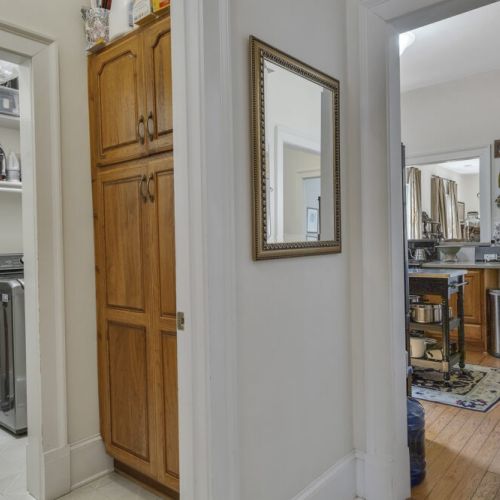 Washer and Dryer room with Iron