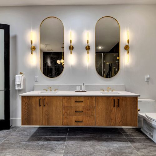 Master Bath - Custom Floating Shelves