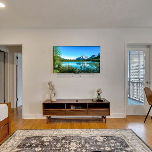 Living Room - 55 inch Smart TV and Google Fiber Wifi