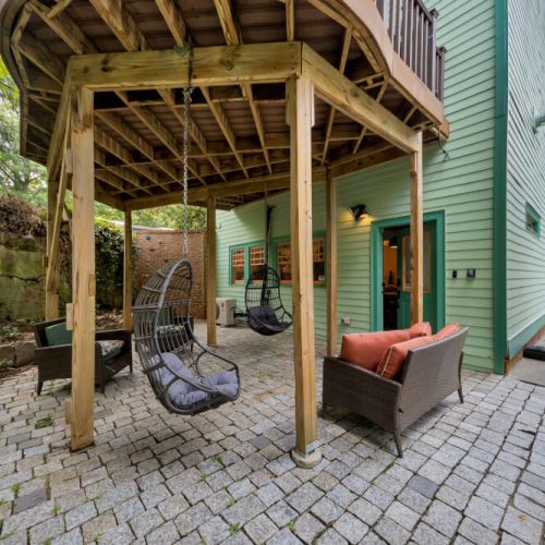 The perfect shaded spot for an afternoon nap.