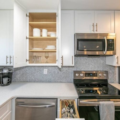 Fully stocked kitchen