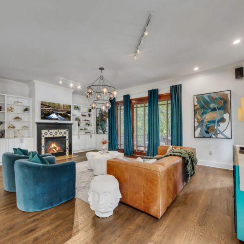 entire living room space