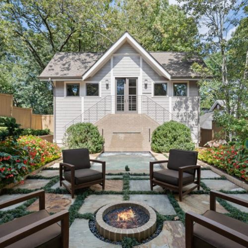 Private pool area w/ surrounding lounge space to relax outdoors
