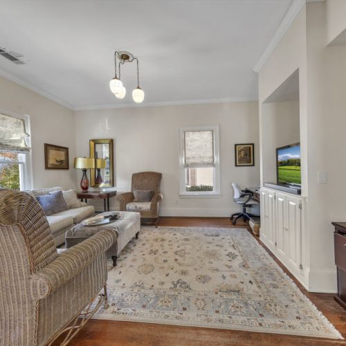 Living room 2 - TV with an app to view the FIFA World Cup games.