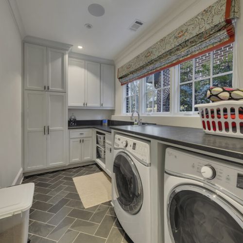 Washer and dryer area