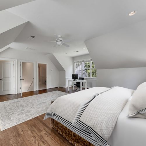 Bedroom 5: Upstairs in-law suite (private space from rest of home)