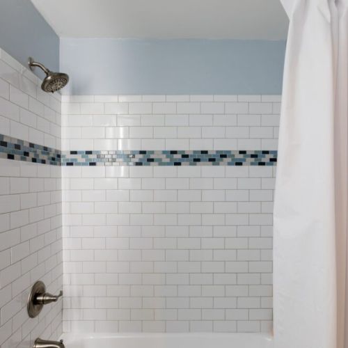 Bathroom with a bath tub