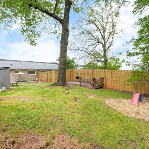 Private back yard