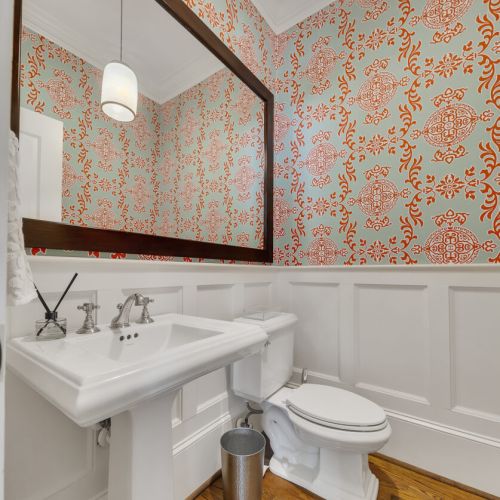 Half bath off prinary living room