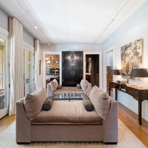 Cozy lounge area w/ plush seating & natural light for easy conversation