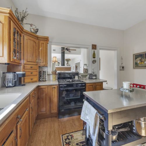 Oven and a coffee maker