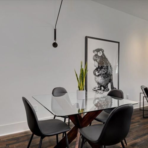 Artistic Dining Area