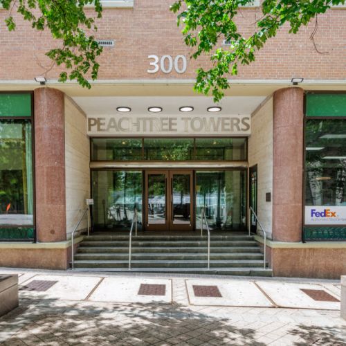 Check-in Entrance of Peachtree St.