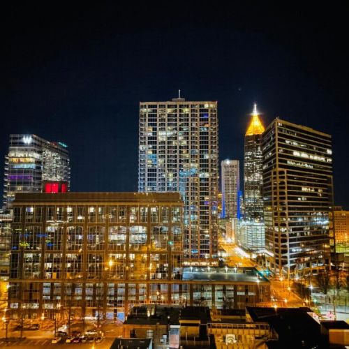 Night time view