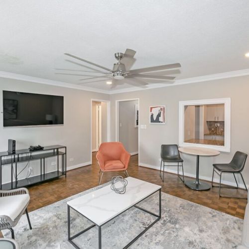 Living room with the Smart TV