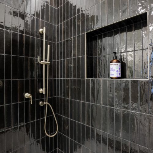 Sparkling Walk-In Shower