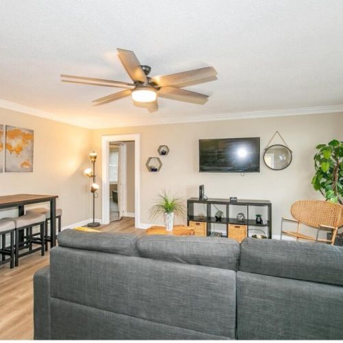 Living room with the Smart TV