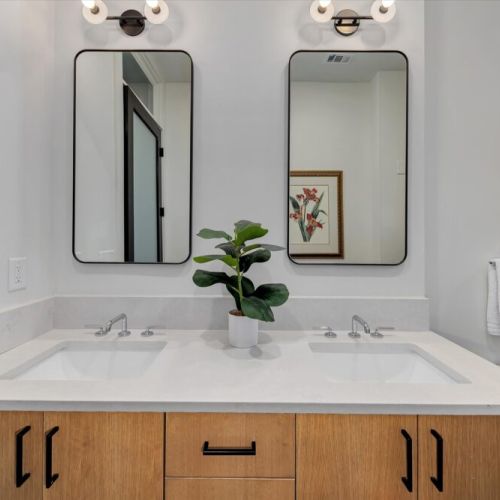 Master Bath - Custom Floating Shelves