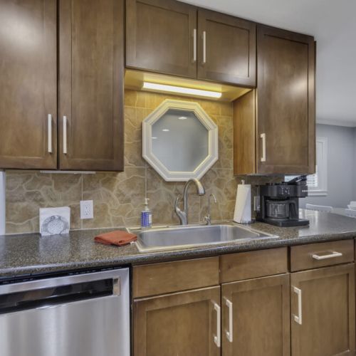 Granite countertops throughout