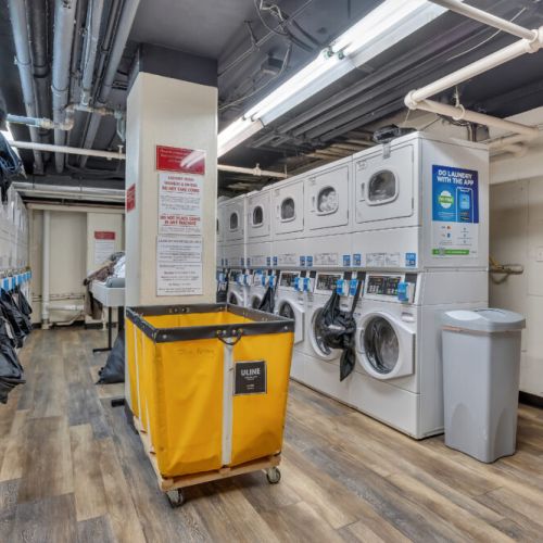 Commercial Washers / Dryers for residential use on base level