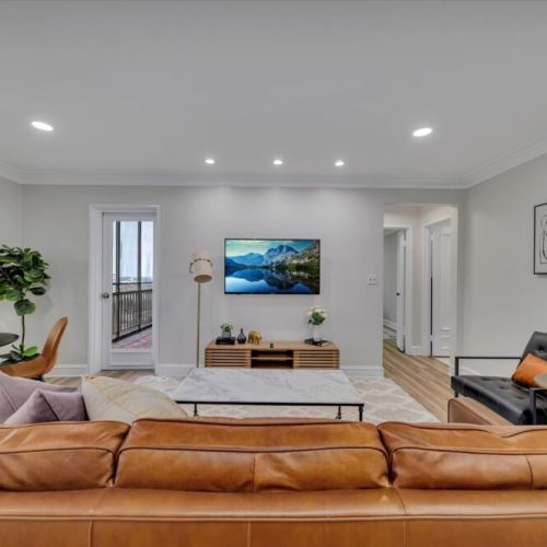 Living Area w attached Balcony