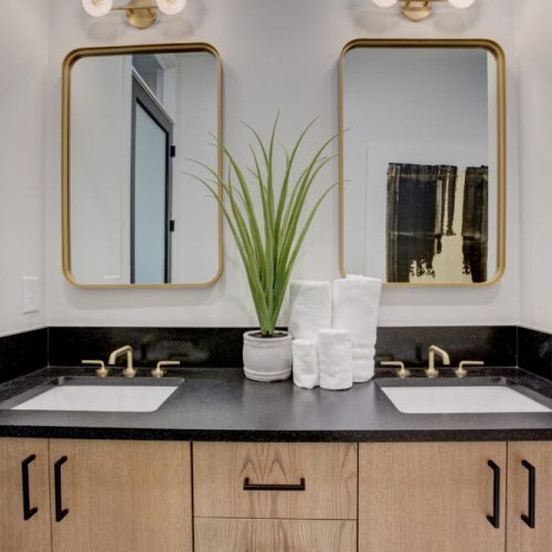 Master Bath - Custom Floating Shelves
