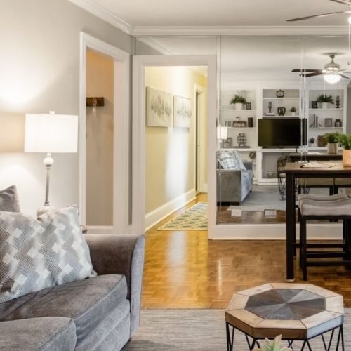 Living space with dining area
