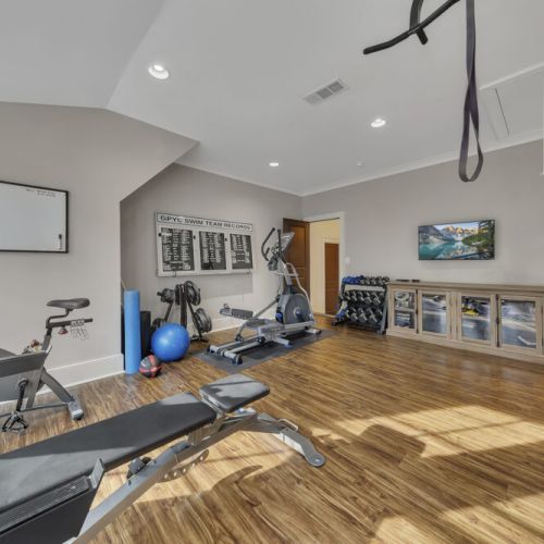 Cardio machines + free weights