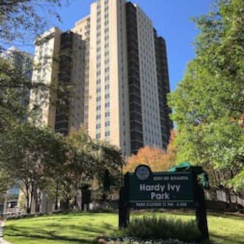 Hardy Ivy Park - Peachtree Towers in the background