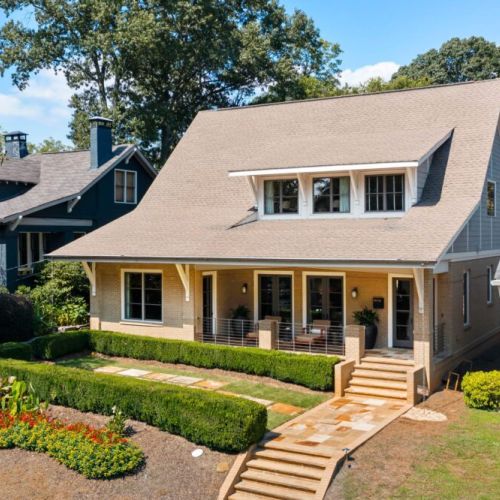Charming exterior view showcasing the home’s welcoming front entry