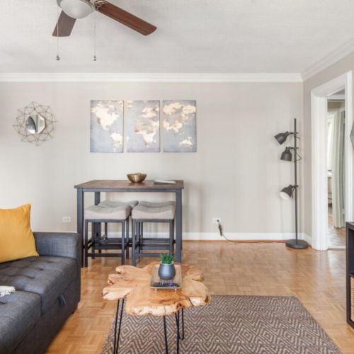 Living space with the dining area