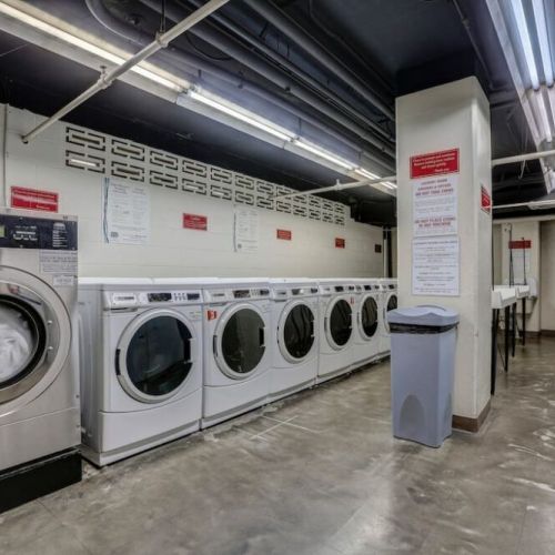Commercial Washer and Dryer: ($1.75 per load) on base level
