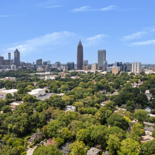 landmarks and features in the area, including Piedmont Park