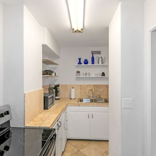 Fully stocked kitchen