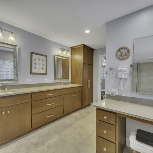 Abundant cabinet storage throughout