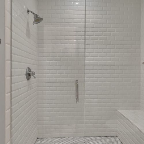 Bathroom 2 - Floor to ceiling tiled Shower area