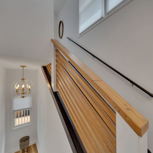 Staircase up to Unit B