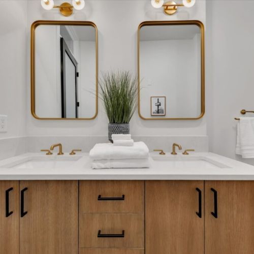 Master Bath - Custom Floating Cabinets