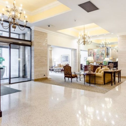 Concierge and lobby area on the main floor