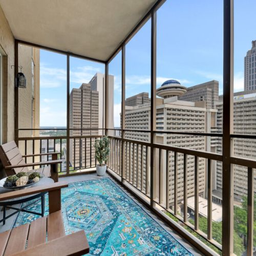 Balcony Views over Peachtree St.