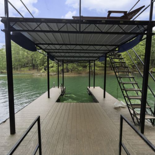 Lower platform for swimming, fishing, and relaxing